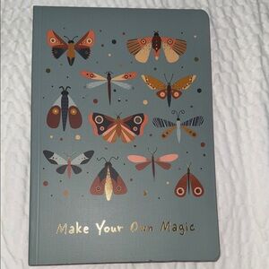 Inspiring MAKE YOUR OWN MAGIC journey/notebook. Beautiful colors & pattern.